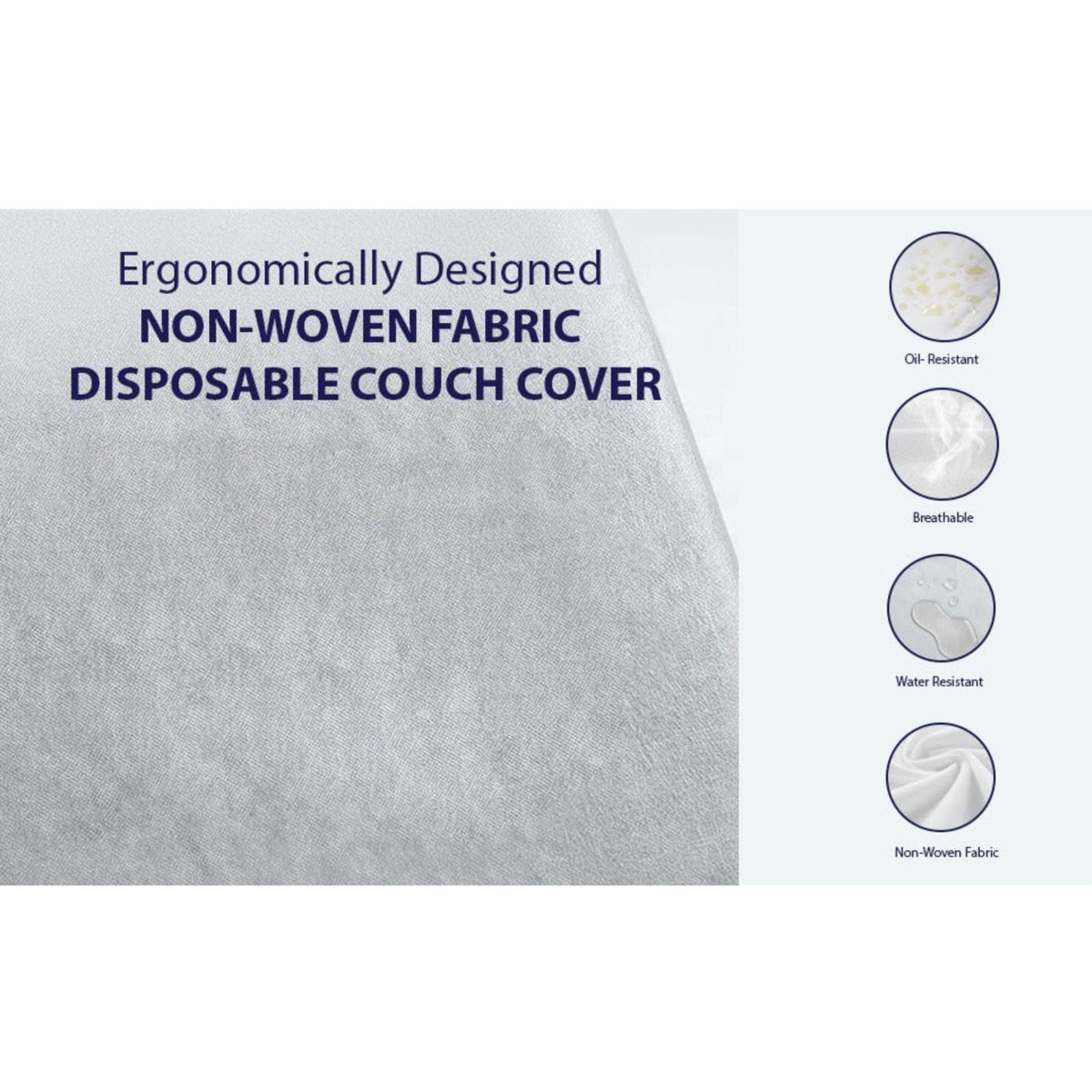 Disposable Massage Table Sheets, pack of 50 - non-woven fitted couch covers for spa and beauty therapy | Arian Medical