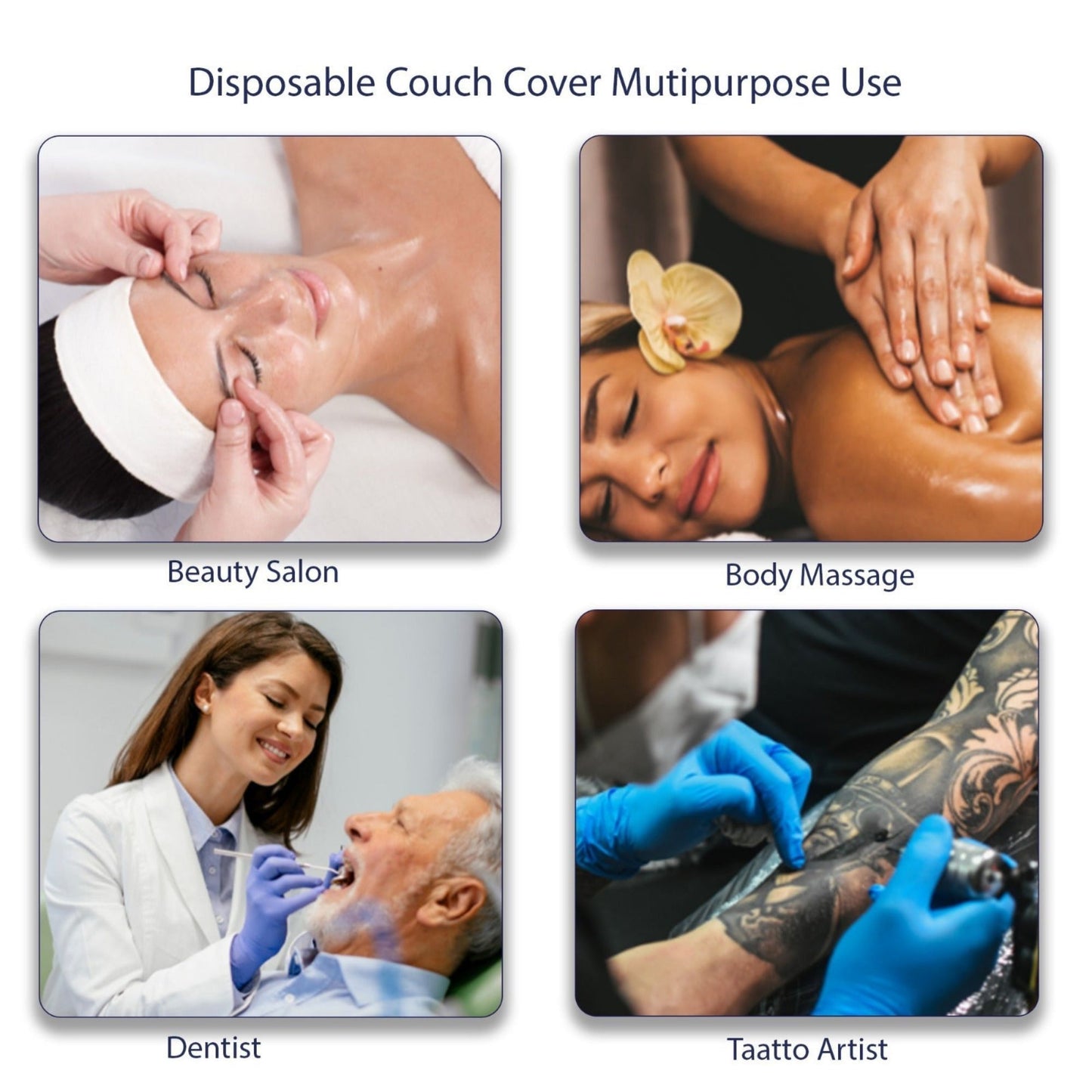 Disposable Massage Table Sheets – Non-Woven Fitted Couch Covers for Massage, Beauty Therapy, Spa & Clinics